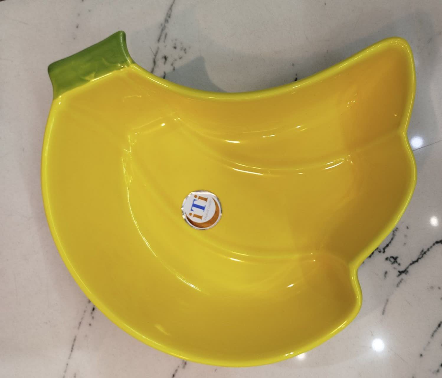 ظرف دسر فانتزی سرامیکی بزرگ طرح موز