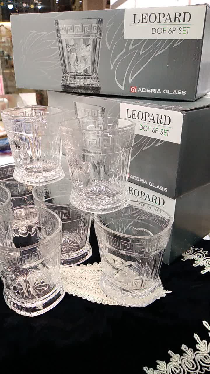 نیم لیوان ورساجه آدرین گلس طرح لئوپارد ( پلنگی)