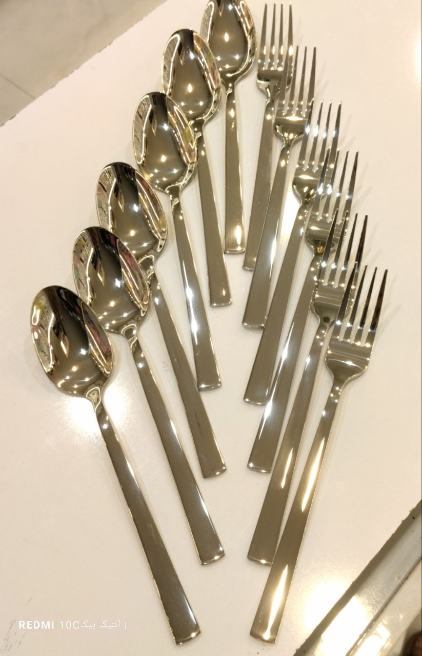 قاشق و چنگال استیل یونیک آهنربا نگیر 18*10 ضخیم شیکاگو