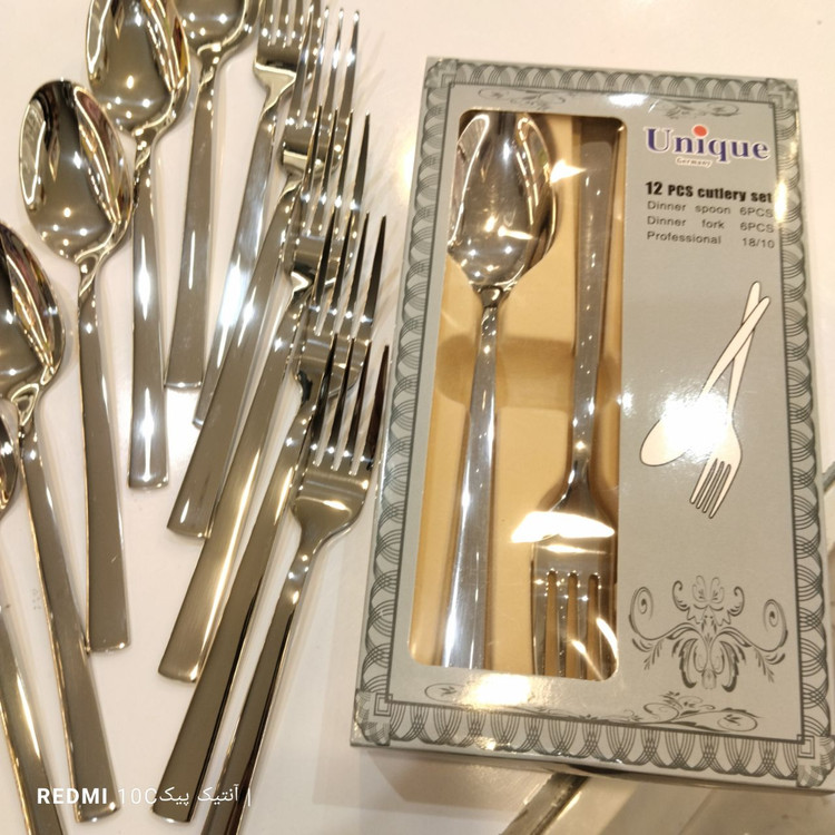 قاشق و چنگال استیل یونیک آهنربا نگیر 18*10 ضخیم شیکاگو