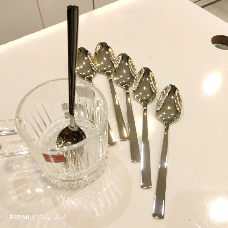 قاشق مرباخوری یونیک استیل 18* 10 طرح شیکاگو