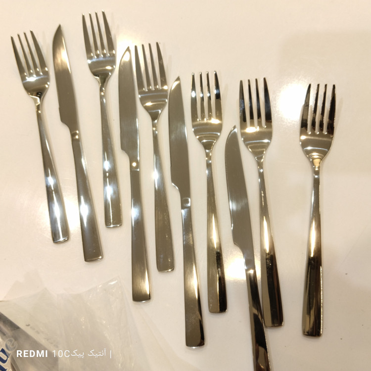 کارد و چنگال استیل یونیک آهنربا نگیر طرح شیکاگو