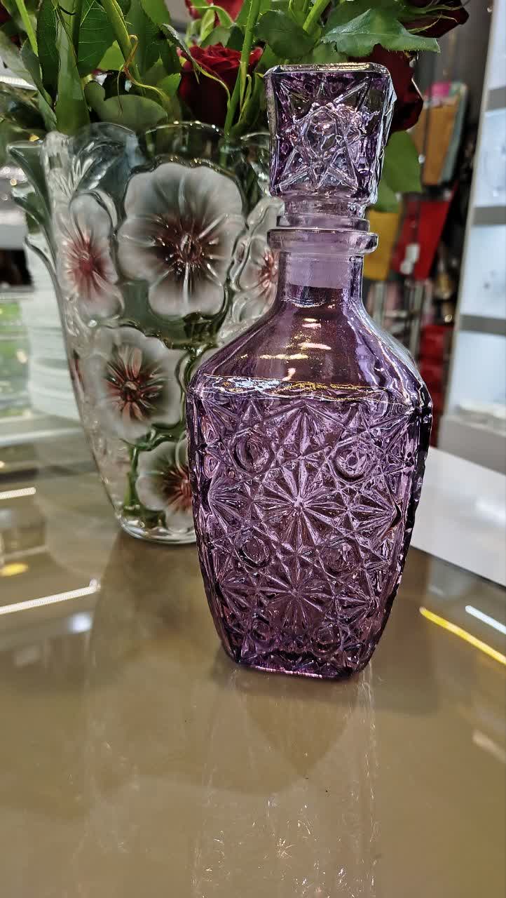 تنگ شیشه‌ای بنفش وارداتی