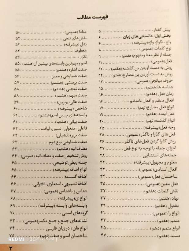کتاب فارسی نکته به نکته دستور زبان و آرایه های ادبی تواناعلمی